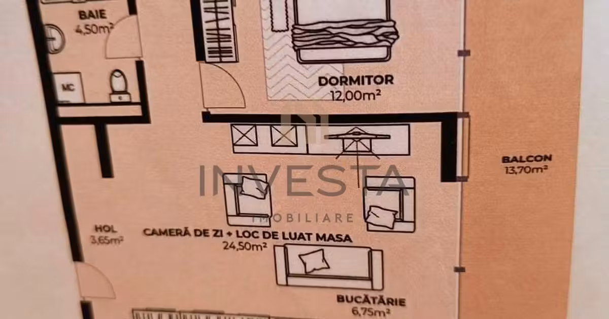 Apartament de vânzare cu 2 camere în zona Dâmbul Rotund, Cluj-Napoca