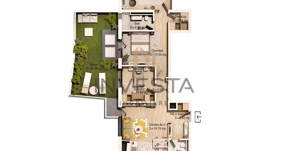 Apartament de vânzare cu 4 camere în zona Central, Cluj-Napoca