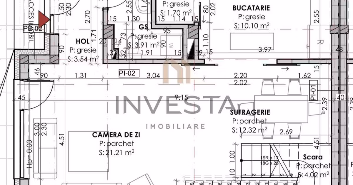 Duplex de vânzare cu 4 camere în zona Bună Ziua, Cluj-Napoca