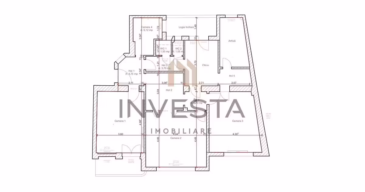 Apartament de vânzare cu 4 camere în zona Ultracentral, Cluj-Napoca