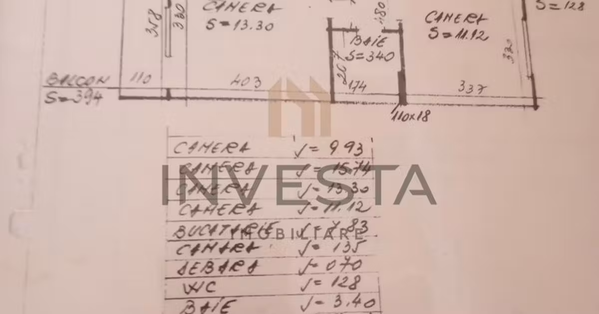 Apartament de vânzare cu 4 camere, mobilat în zona Grigorescu, Cluj-Napoca