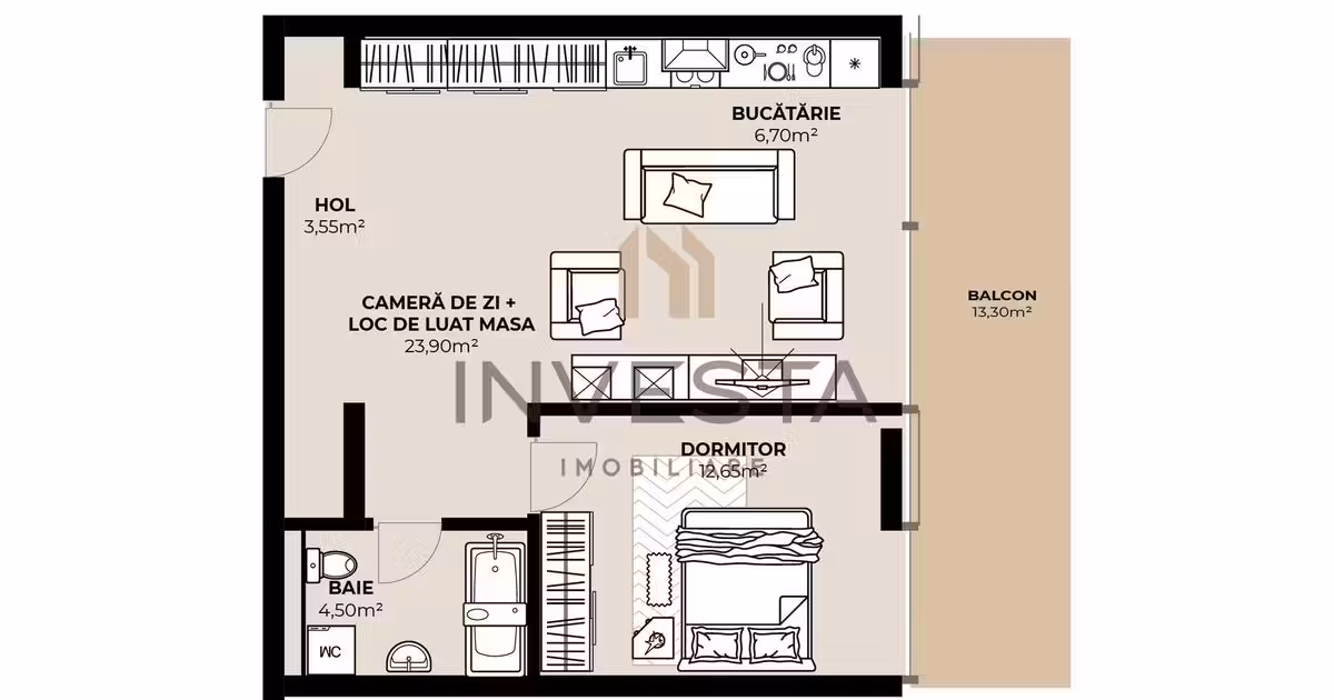 Apartament de vânzare cu 2 camere în zona Dâmbul Rotund, Cluj-Napoca