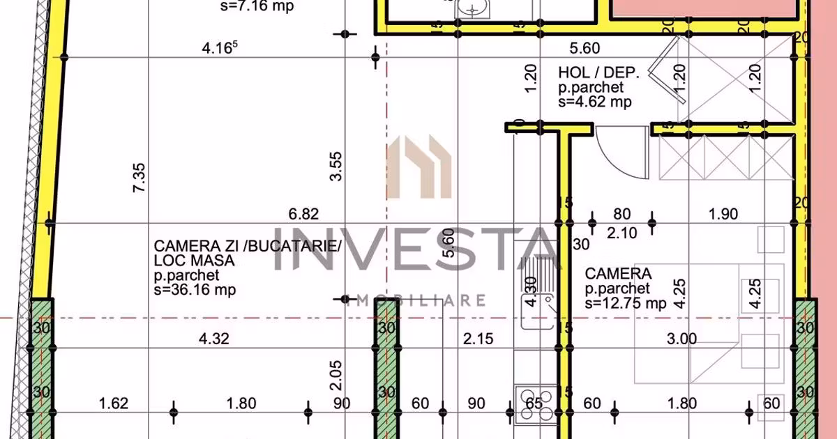 Apartament de vânzare cu 2 camere în zona Mărăști, Cluj-Napoca