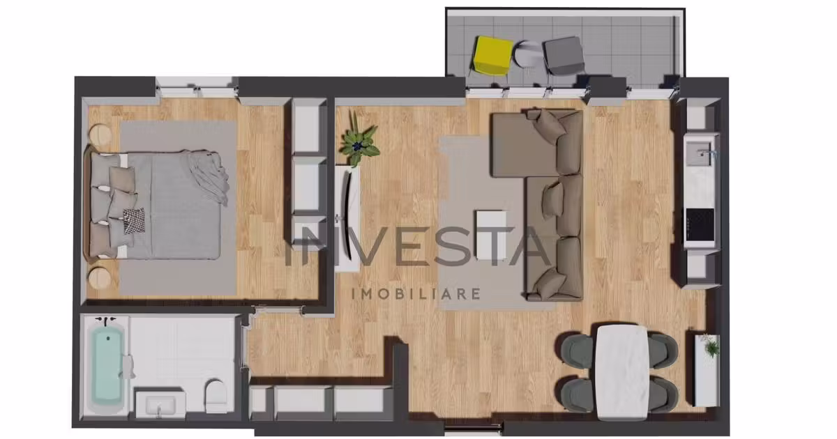 Apartament de vânzare cu 2 camere în Florești