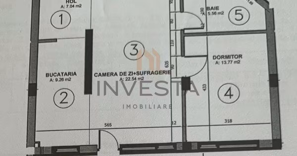 Apartament de vânzare cu 2 camere, mobilat în zona Borhanci, Cluj-Napoca