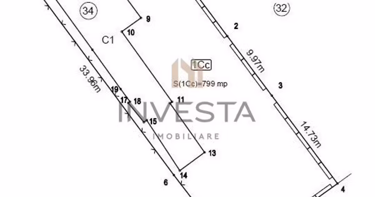 Teren Construcții intravilan de vânzare de 799 mp, în zona Grigorescu, Cluj-Napoca