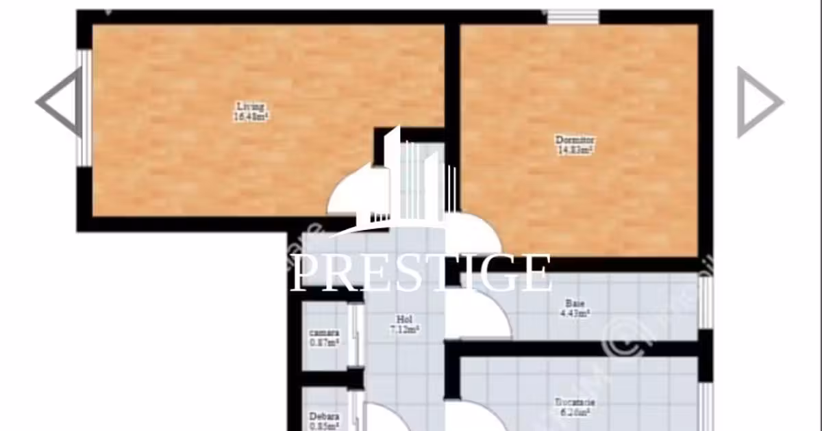 Apartament de vânzare cu 2 camere, mobilat în zona Terezian, Sibiu
