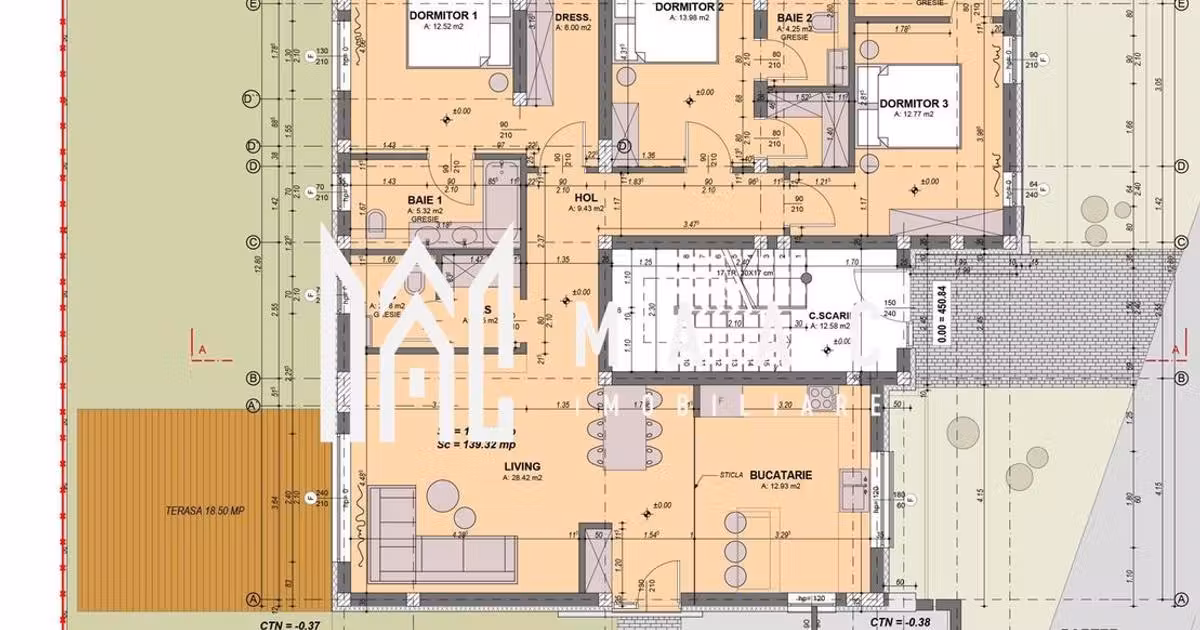 Apartament de vânzare cu 4 camere, mobilat în zona Arhitecților - Calea Cisnădiei, Sibiu