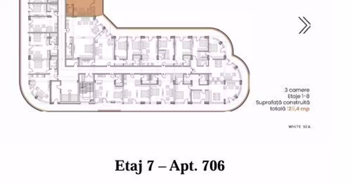 Apartament de vânzare cu 3 camere în Mamaia-Sat