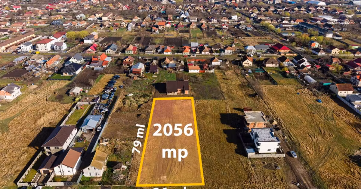 Teren Construcții intravilan de vânzare de 2056 mp, în Sânandrei