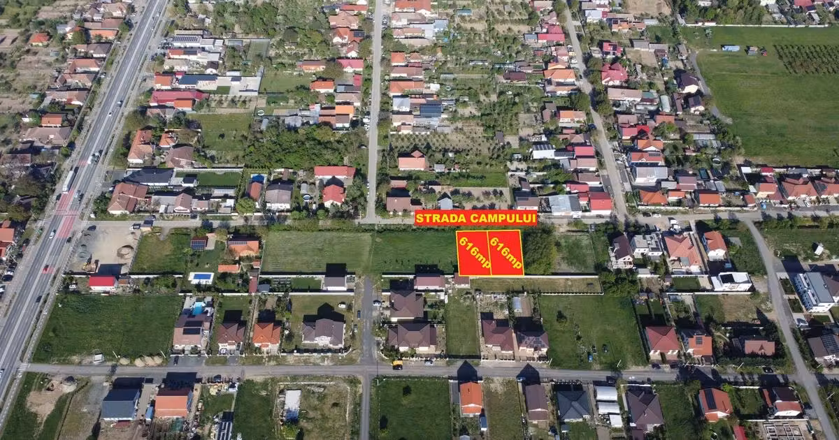 Teren Construcții intravilan de vânzare de 616 mp, în Moșnița Nouă