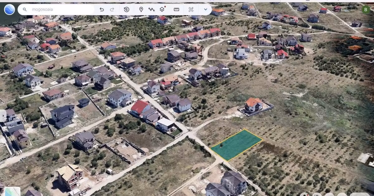 Teren Construcții intravilan de vânzare de 854 mp, în Mogoșoaia