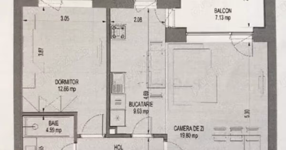 Apartament de vânzare cu 2 camere în zona Pipera, Sector 1