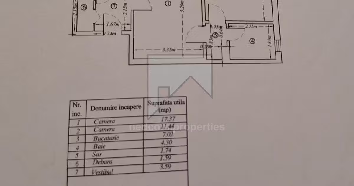 Apartament de vânzare cu 2 camere, mobilat în zona Rahova, Sector 5