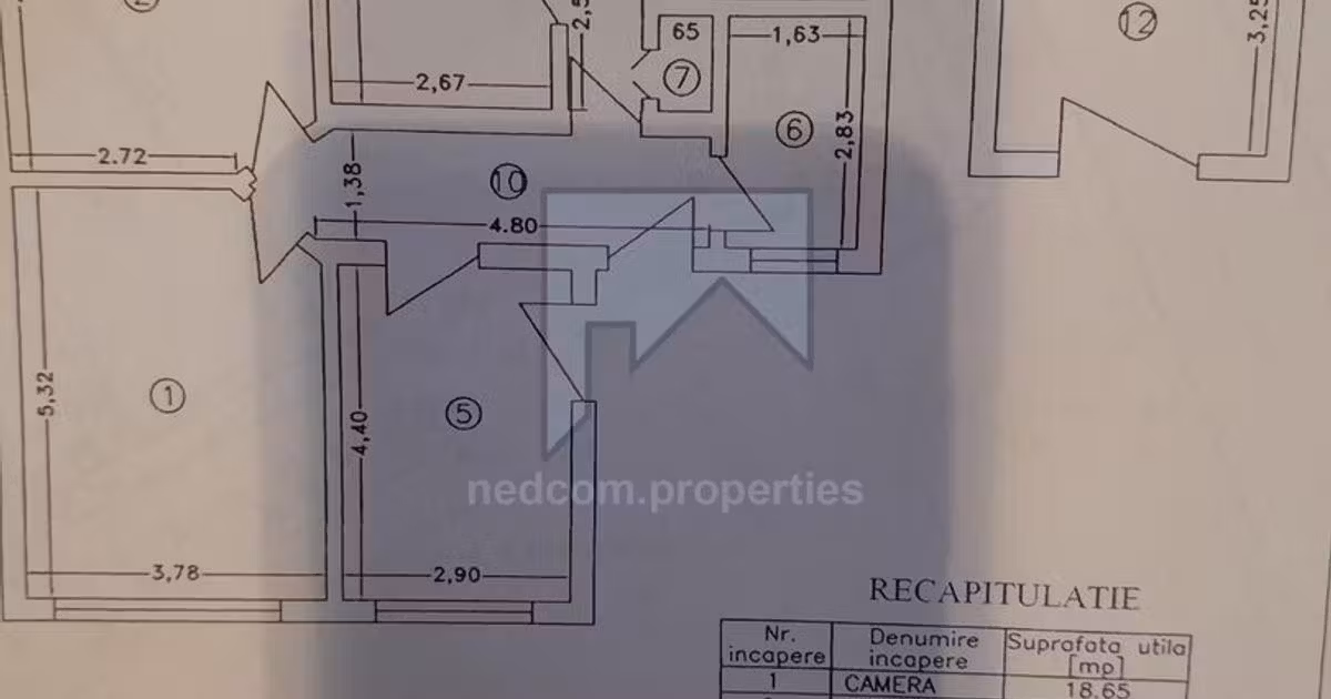 Apartament de vânzare cu 3 camere, mobilat în zona 13 Septembrie, Sector 5