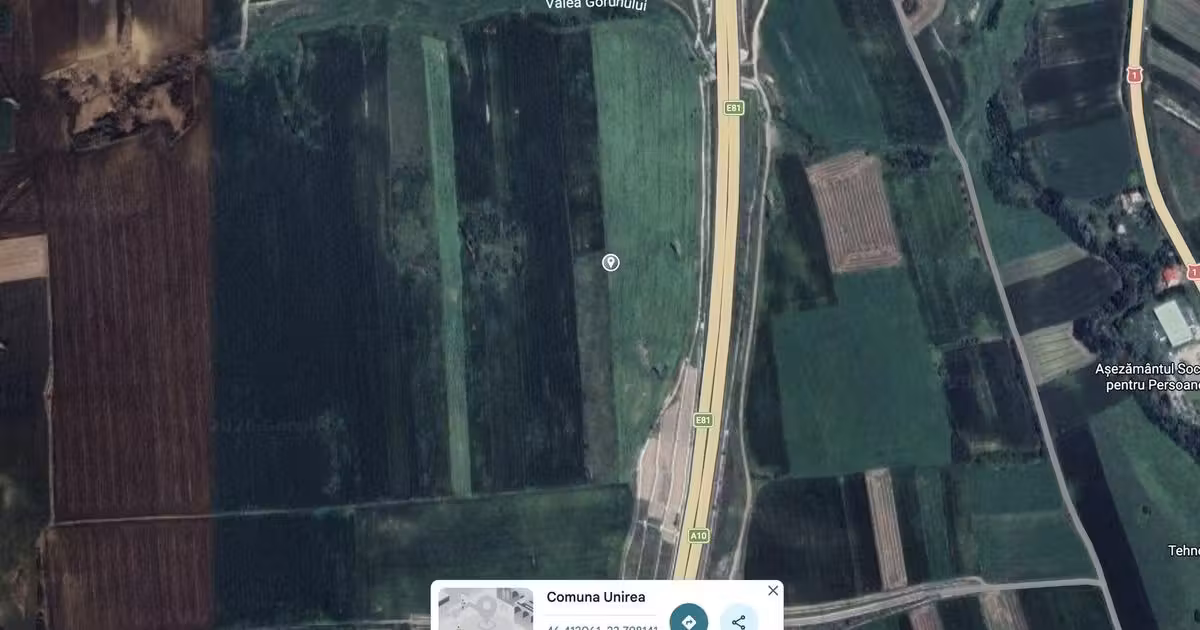 Teren agricol extravilan de vânzare de 4300 mp, în Unirea