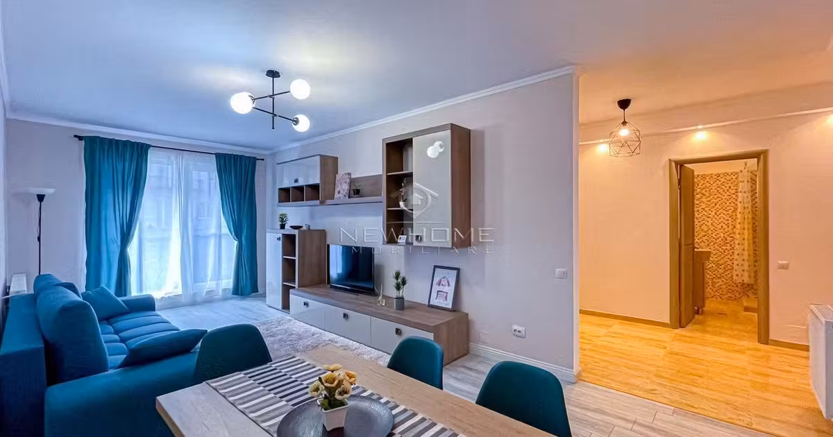 Apartament de vânzare cu 2 camere, mobilat în Florești