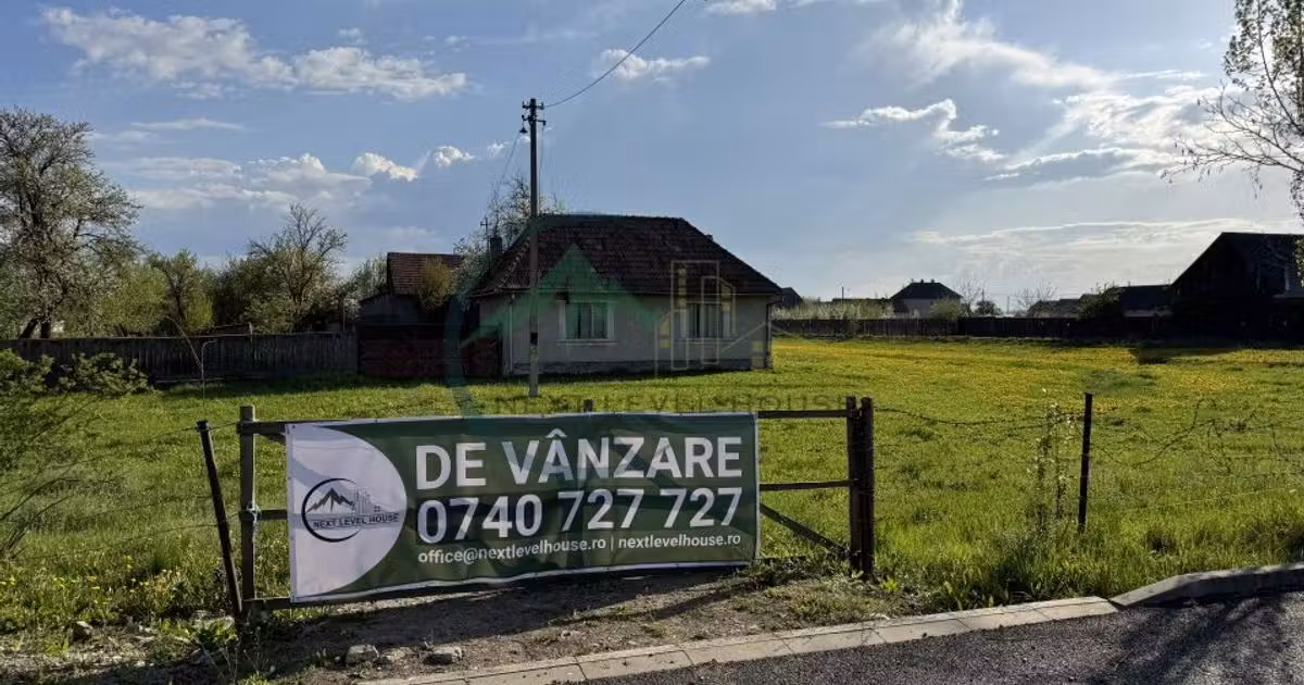 Teren Construcții intravilan de vânzare de 9414 mp, în Băcel