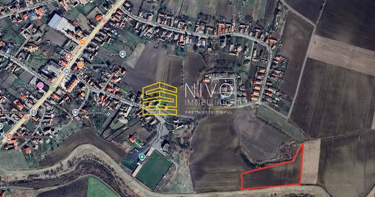 Teren Construcții intravilan de vânzare de 10600 mp, în Ungheni