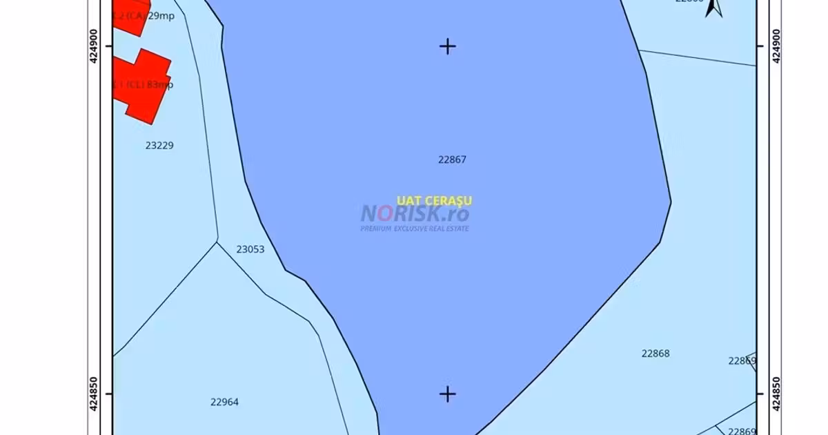 Teren Construcții intravilan de vânzare de 3485 mp, în Vălenii de Munte