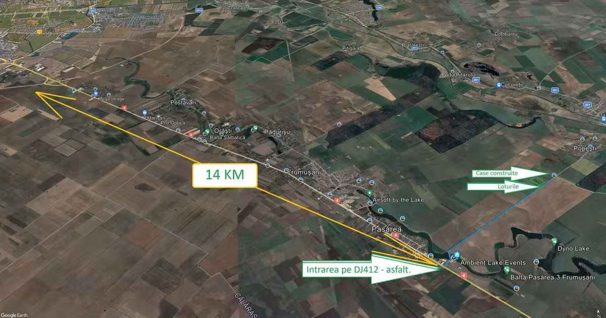 Teren Construcții intravilan de vânzare de 660 mp, în Frumușani