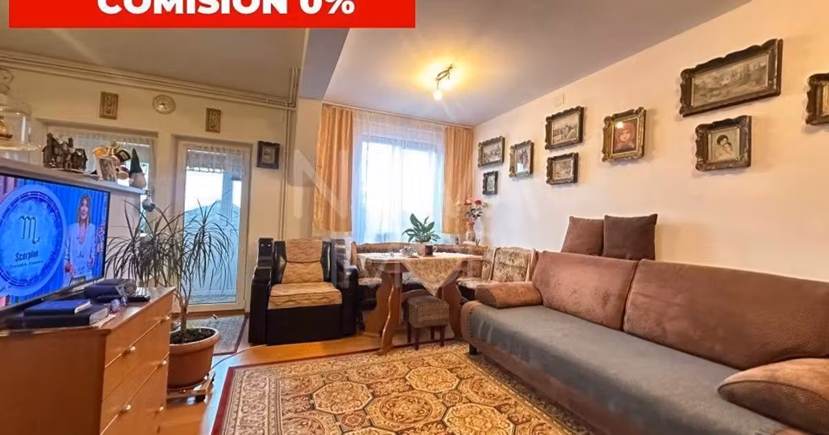 Apartament de vânzare cu 3 camere, mobilat în zona Vasile Aaron, Sibiu