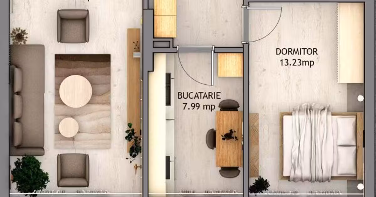Apartament de vânzare cu 2 camere în Șelimbăr
