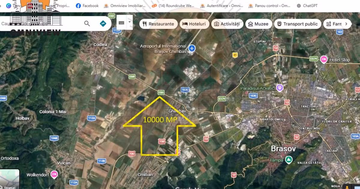Teren agricol extravilan de vânzare de 10000 mp, în Ghimbav