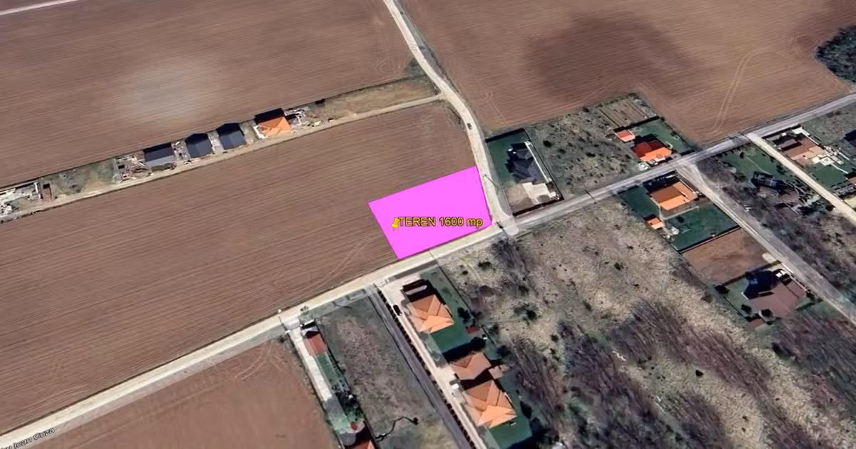 Teren Construcții intravilan de vânzare de 1600 mp, în Ciofliceni