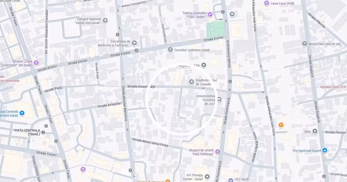 Teren Construcții intravilan de vânzare de 795 mp, în zona Central, Galați