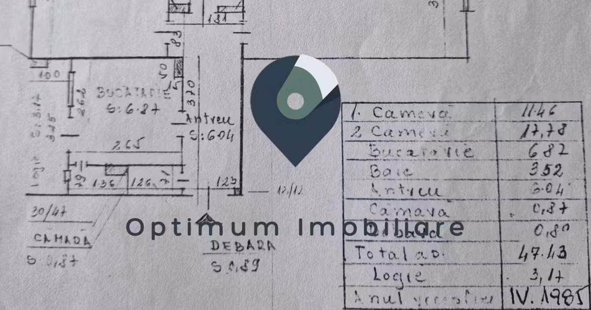 Apartament de vânzare cu 2 camere, mobilat în zona Mărăști, Cluj-Napoca