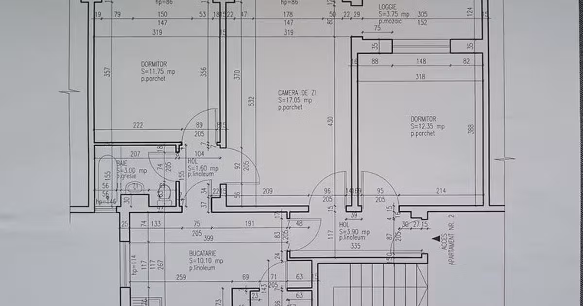 Apartament de vânzare cu 3 camere în zona Scriitorilor, Brașov