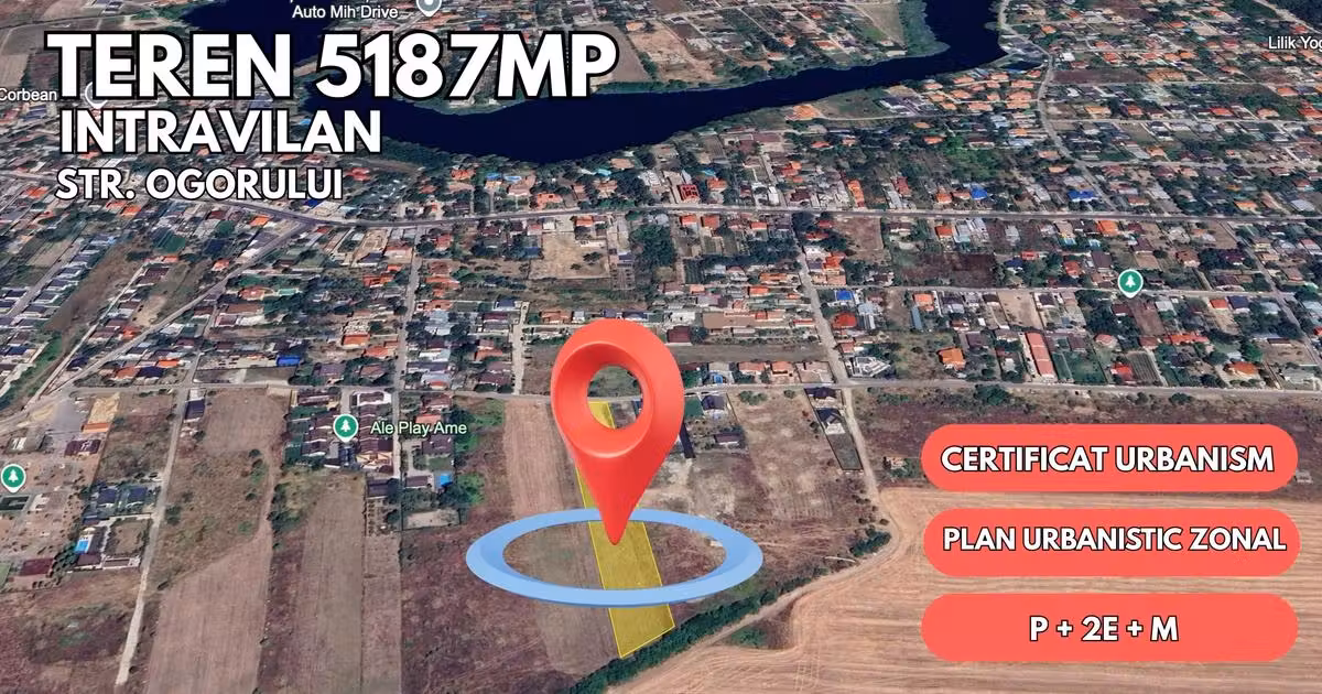 Teren Construcții intravilan de vânzare de 5187 mp, în Corbeanca