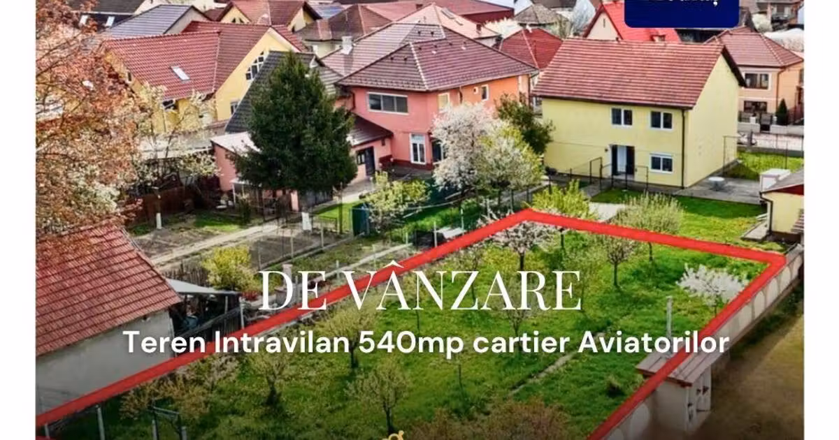 Teren Construcții intravilan de vânzare de 540 mp, în Mediaș