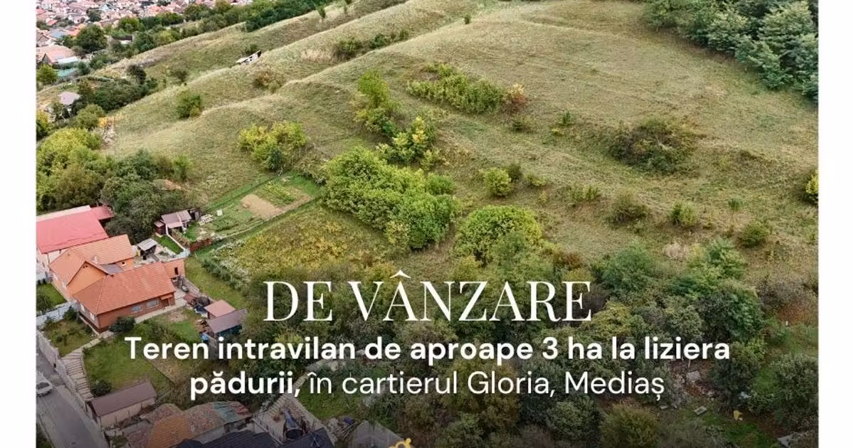 Teren agricol intravilan de vânzare de 27256 mp, în Mediaș