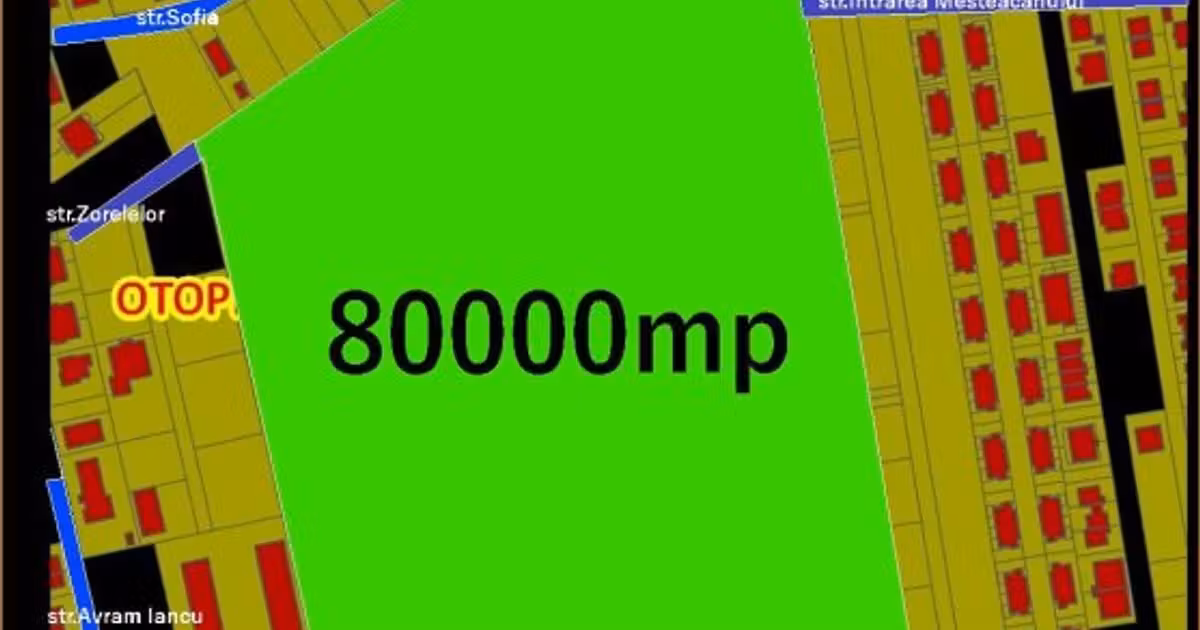 Teren Construcții intravilan de vânzare de 80000 mp, în Otopeni