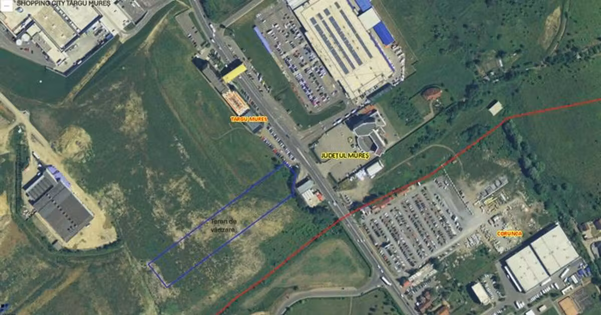 Teren intravilan de vânzare de 10500 mp, în zona Tudor, Târgu Mureș