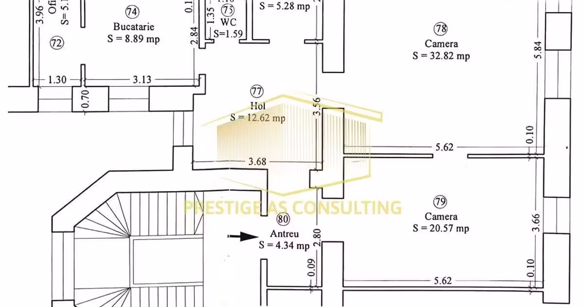 Apartament de vânzare cu 3 camere, mobilat în zona Ultracentral, Timișoara