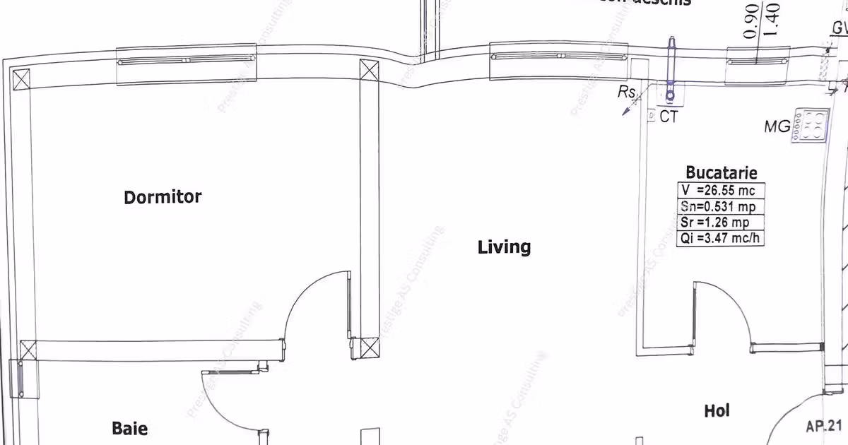 Apartament de vânzare cu 2 camere, mobilat în Giroc