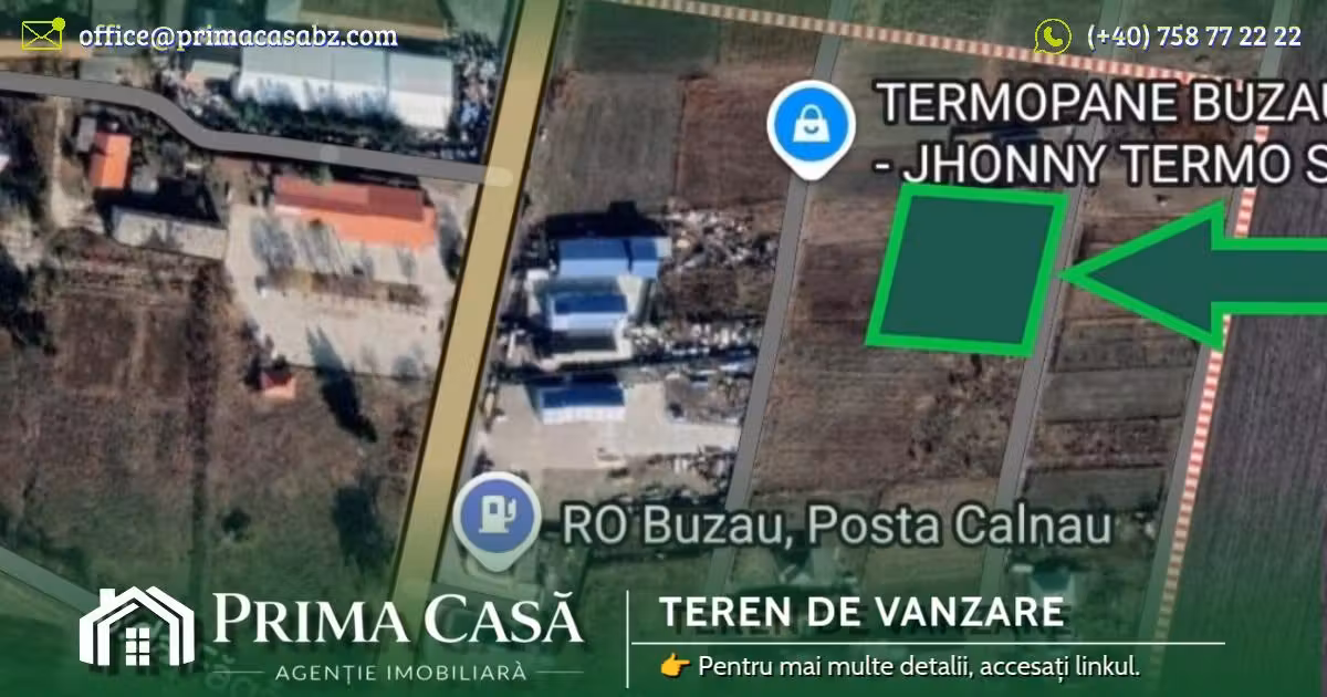 Teren Construcții intravilan de vânzare de 1920 mp, în Poșta Câlnău