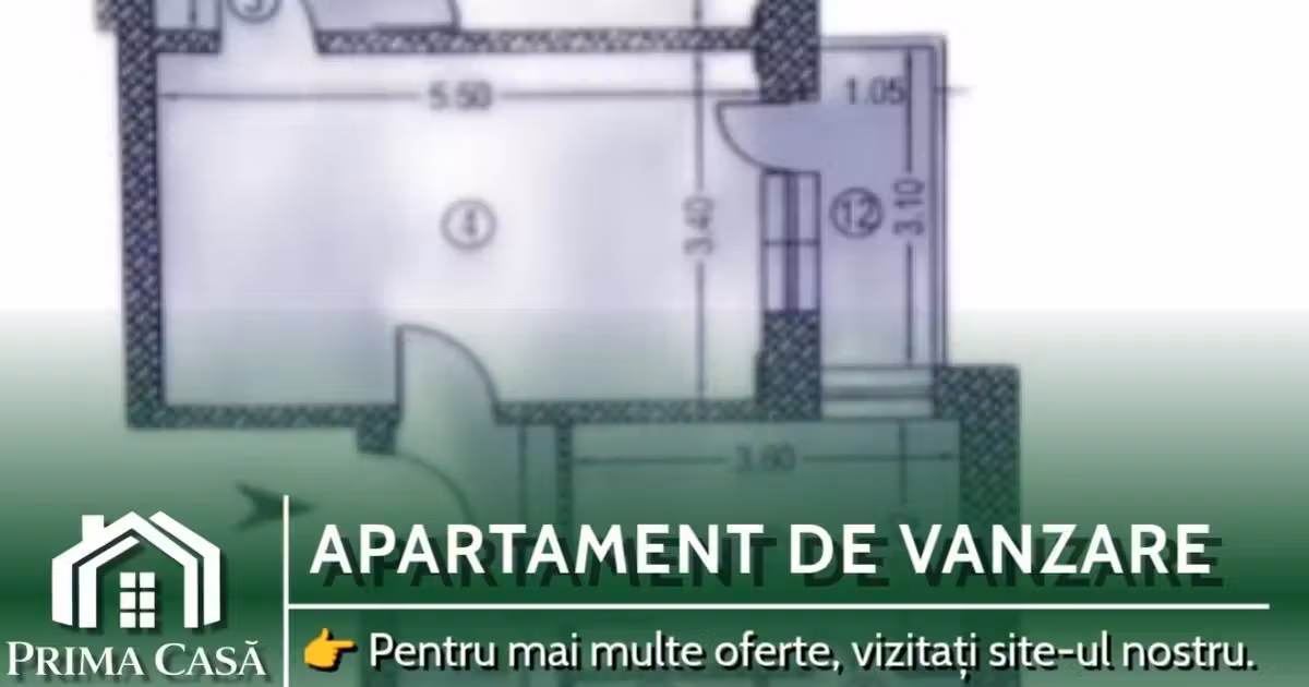 Apartament de vânzare cu 3 camere în zona Unirii Sud, Buzău