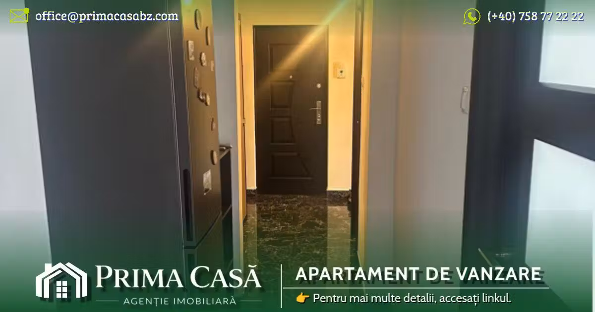 Apartament de vânzare cu 4 camere în Buzău