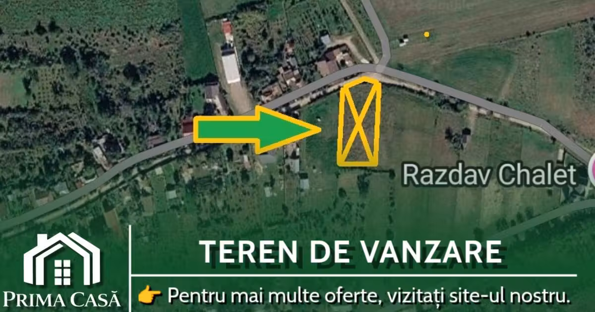Teren intravilan de vânzare de 2000 mp, în Săsenii Noi