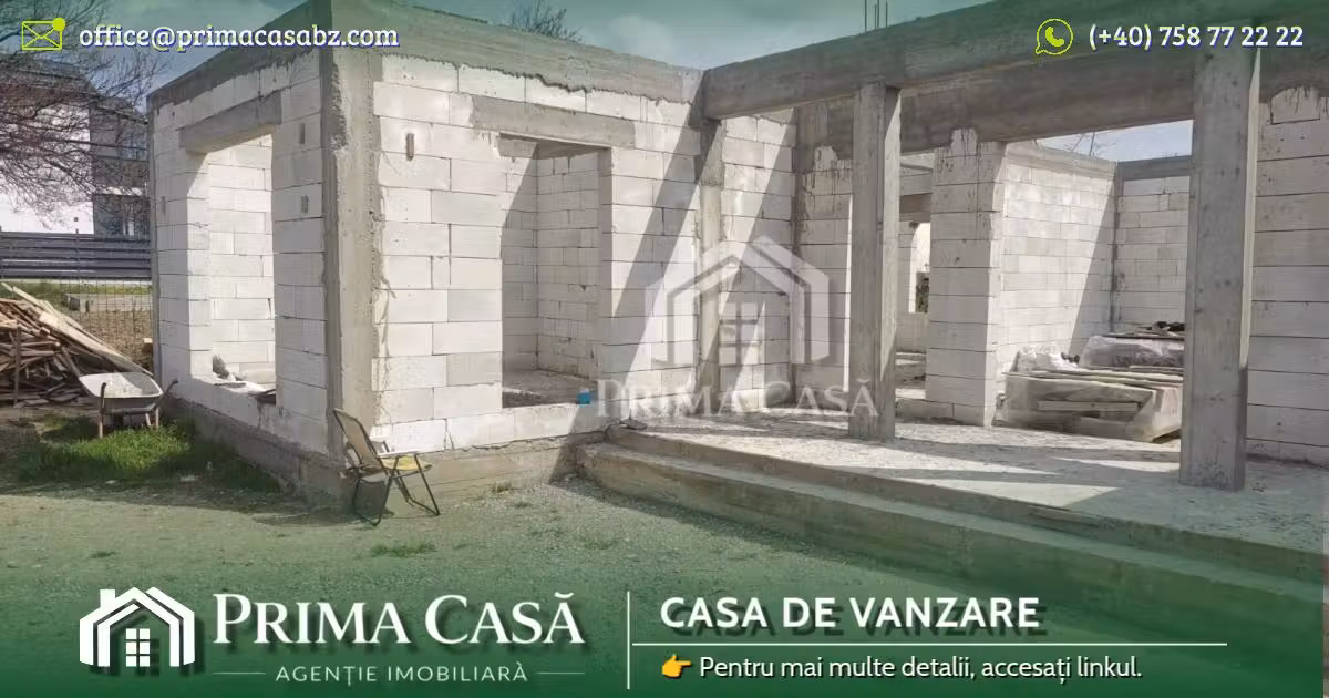 Casă de vânzare cu 4 camere în Vernești