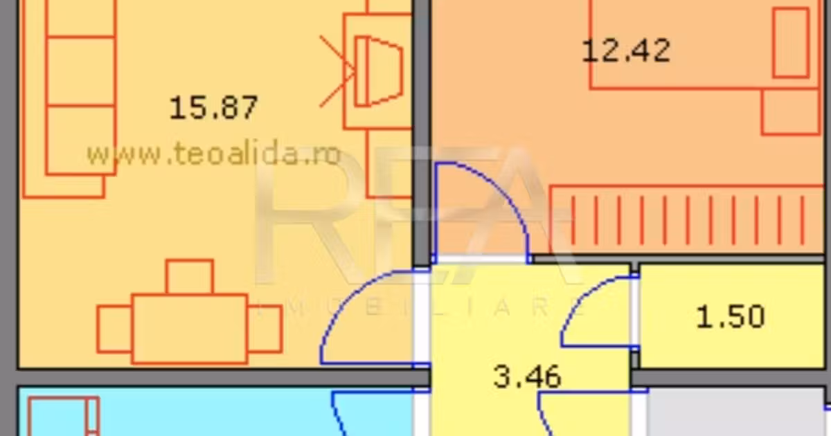 Apartament de vânzare cu 2 camere, mobilat în zona Drumul Taberei, Sector 6