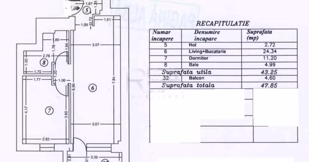 Apartament de vânzare cu 2 camere, mobilat în zona Mihai Bravu, Sector 3