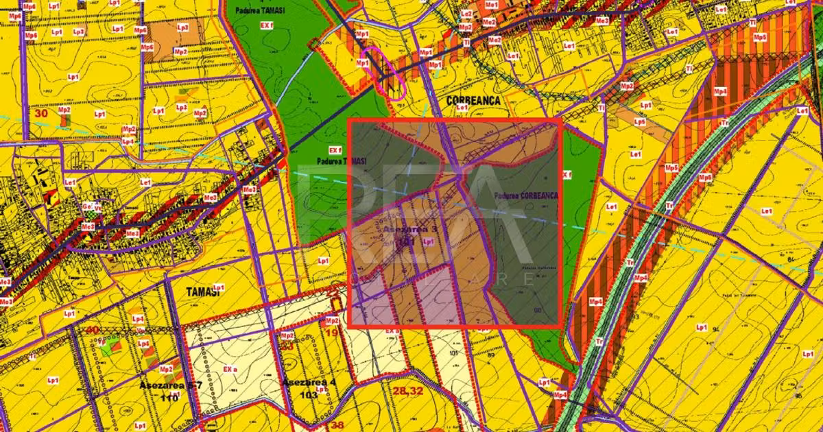 Teren agricol intravilan de vânzare de 1000 mp, în Tamași