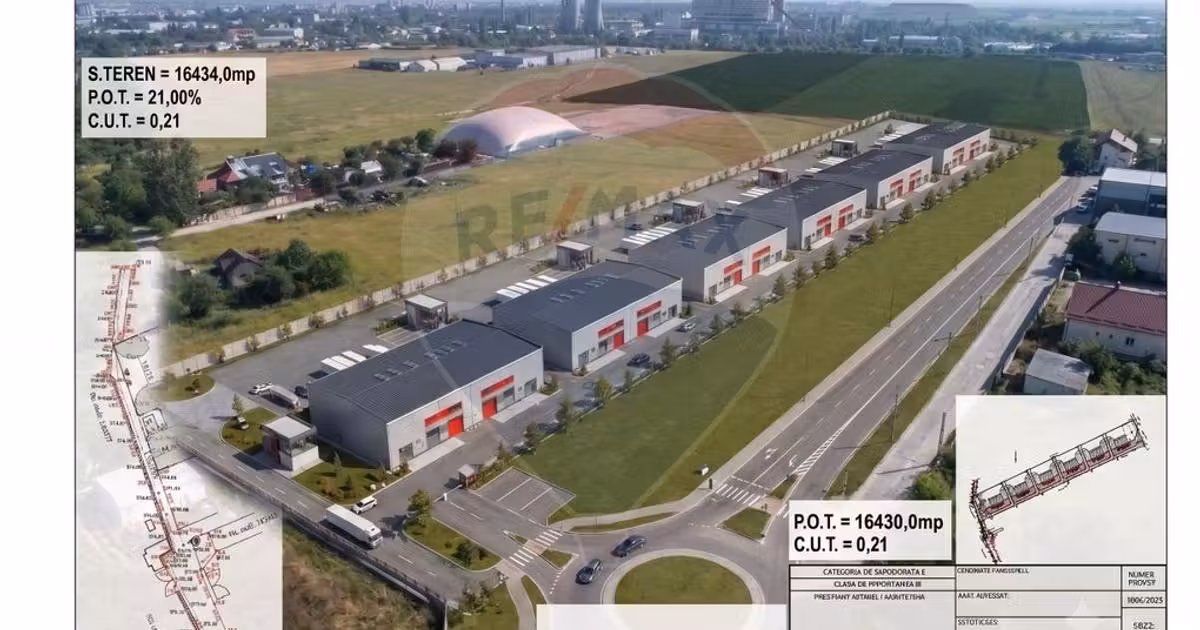 Teren Construcții intravilan de vânzare de 16434 mp, în zona Uzina 2, Brașov