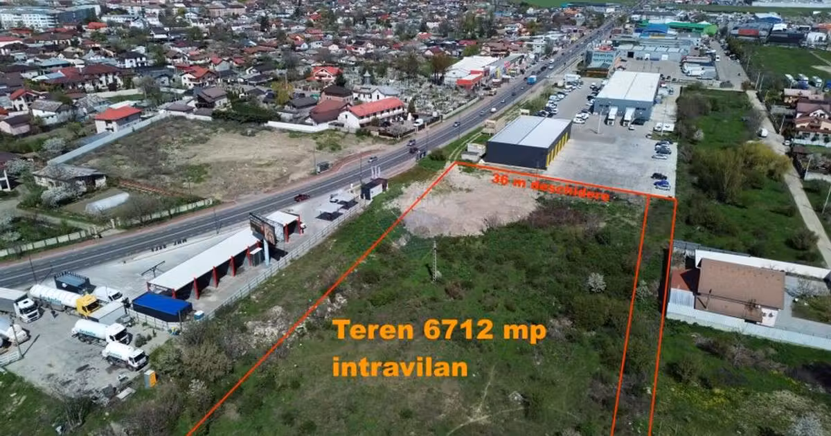 Teren Construcții intravilan de vânzare de 6712 mp, în zona Est, Focșani
