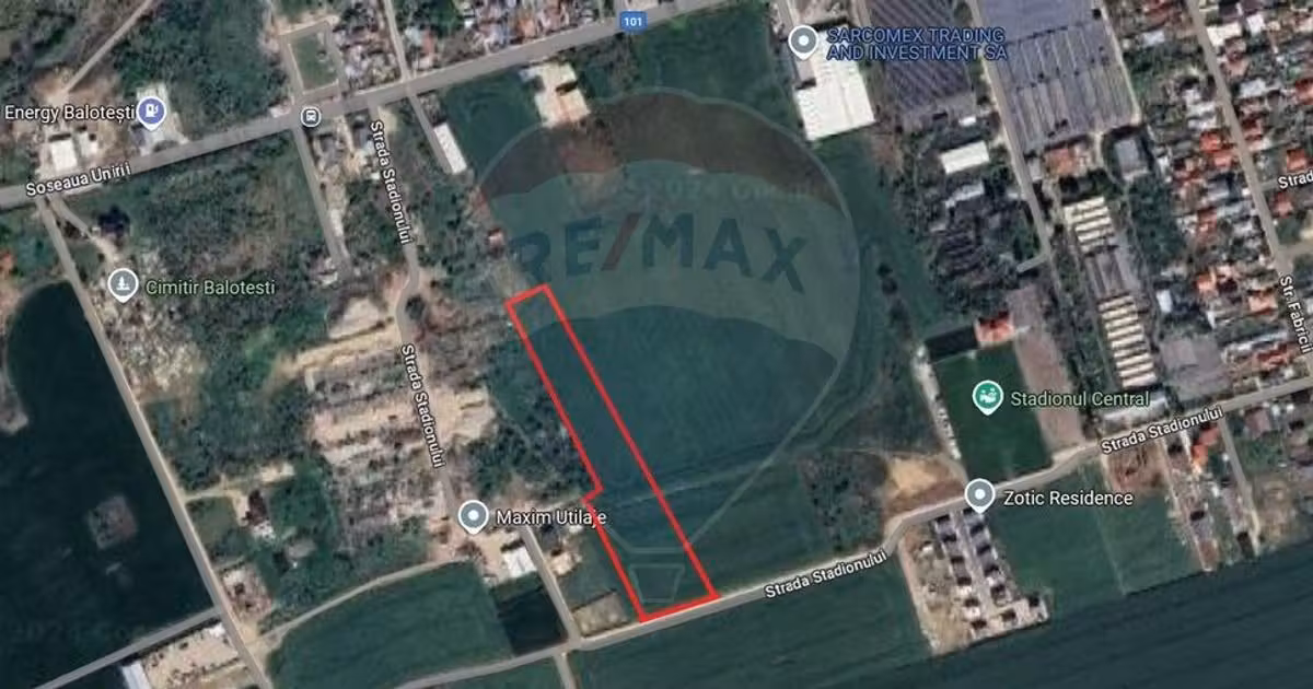 Teren Construcții intravilan de vânzare de 21000 mp, în Balotești